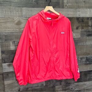 Columbia PFG Morning View Windbreaker Full Zip Hooded Jacket Hoodie